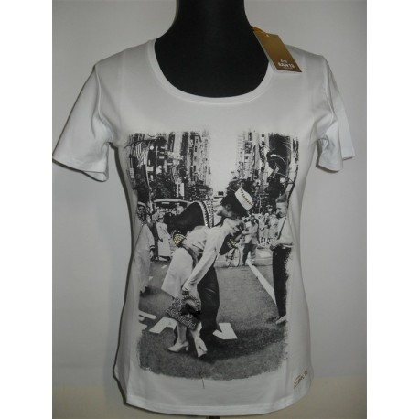 MAGLIA EAN 13 T-SHIRT DONNA SWAROVSKI BIANCO