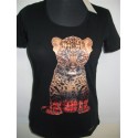 MAGLIA EAN 13 T-SHIRT DONNA SWAROVSKI NERO