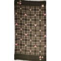 LIU JO SCIARPA FOULARD STOLA DONNA CHECK BRENTA LUREX DARK OLIVE