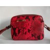 BORSA LIU JO XS CROSSBODY TICINESE PYTHON IN SIMILPELLE ROSSO CON TRACOLLA