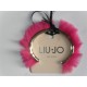 BRACCIALE LIU JO IN METALLO E ECO PELLICCIA FAKE FUR FUCSIA