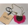 COLLANA LIU JO IN METALLO E ECO PELLICCIA FAKE FUR FUCSIA