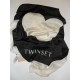 TWINSET SCIARPA DONNA KEFIA CON CUORE NERO E NEVE