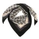 LIU JO SCIARPA FOULARD DONNA STAMPA LOGO NERO