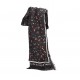 LIU JO SCIARPA FOULARD DONNA STAMPA FANTASIA BLACK TATTOO