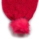 LIU JO SCIARPA CINIGLIA CON POMPON FUCSIA